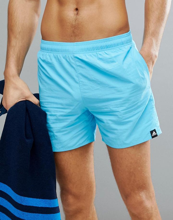 Adidas Performance Swim Shorts In Blue Cv5130