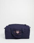Gant Duffel Bag In Navy With Large Heritage Logo-black