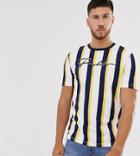 River Island T-shirt With Yellow Stripe