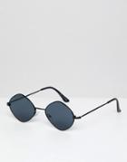 Aldo Black Oval Sunglasses - Black