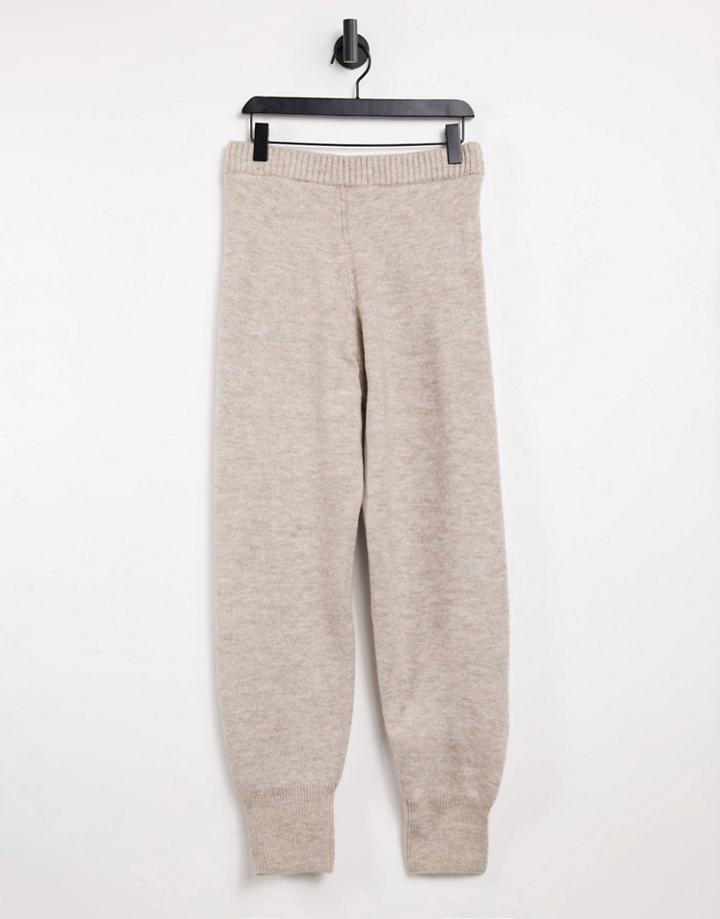 Weekday Amber Knitted Sweatpants In Mole-grey