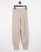 Weekday Amber Knitted Sweatpants In Mole-grey