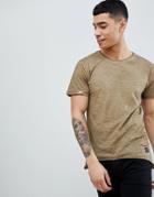Only & Sons T-shirt In Acid Wash - Brown