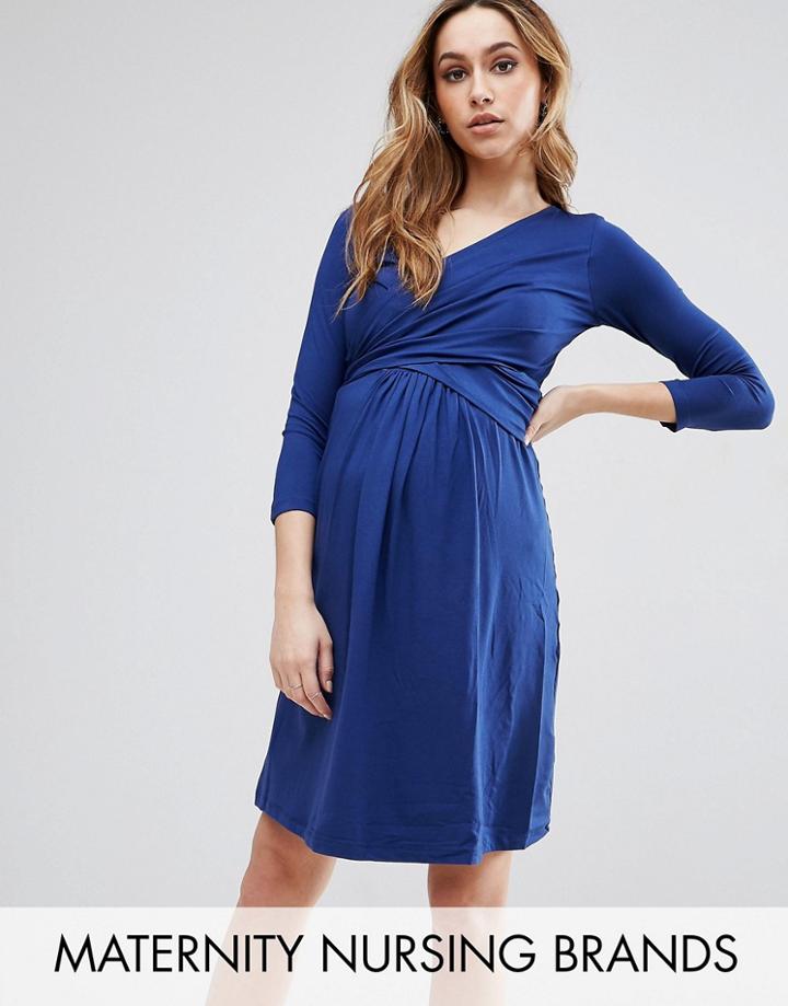 Isabella Oliver Avebury Nursing Dress - Navy