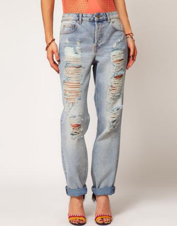 ASOS Boyfriend Jean with Ripped Detail