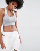 Noisy May Kicks Back Crop Top - Gray