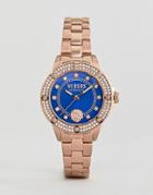 Versus Versace South Horizons S2905 Crystal Bracelet Watch In Rose Gold 33mm - Gold