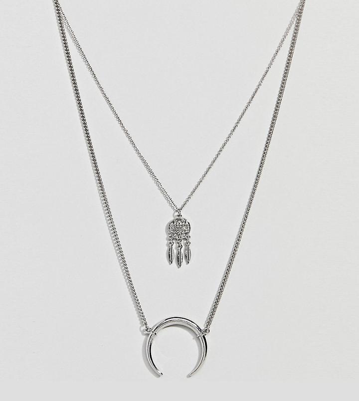 Uncommon Souls Dreamcatcher Necklace - Silver