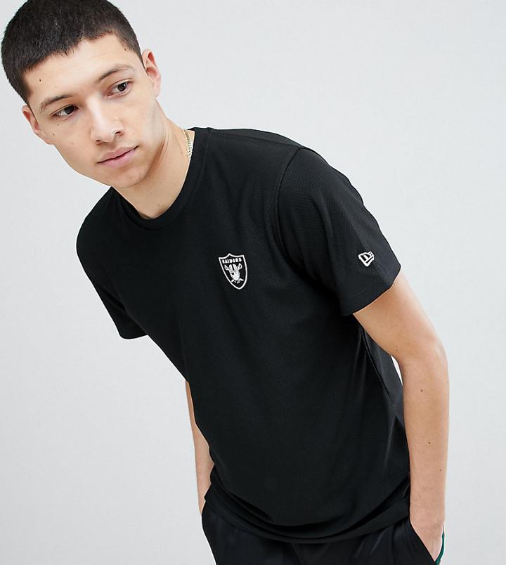 New Era Dryera Series New Raiders T-shirt In Black Exclusive To Asos - Black