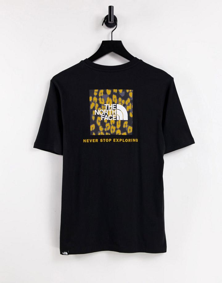 The North Face Red Box Boyfriend T-shirt In Black
