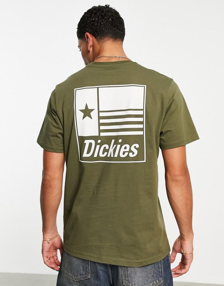 Dickies Taylor Back Print T-shirt In Military Green