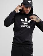 Adidas Originals Adicolor Hoodie With Trefoil Logo In Black Cw1240 - Black