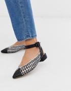 Asos Design Lillie Woven Ballet Flats - Multi