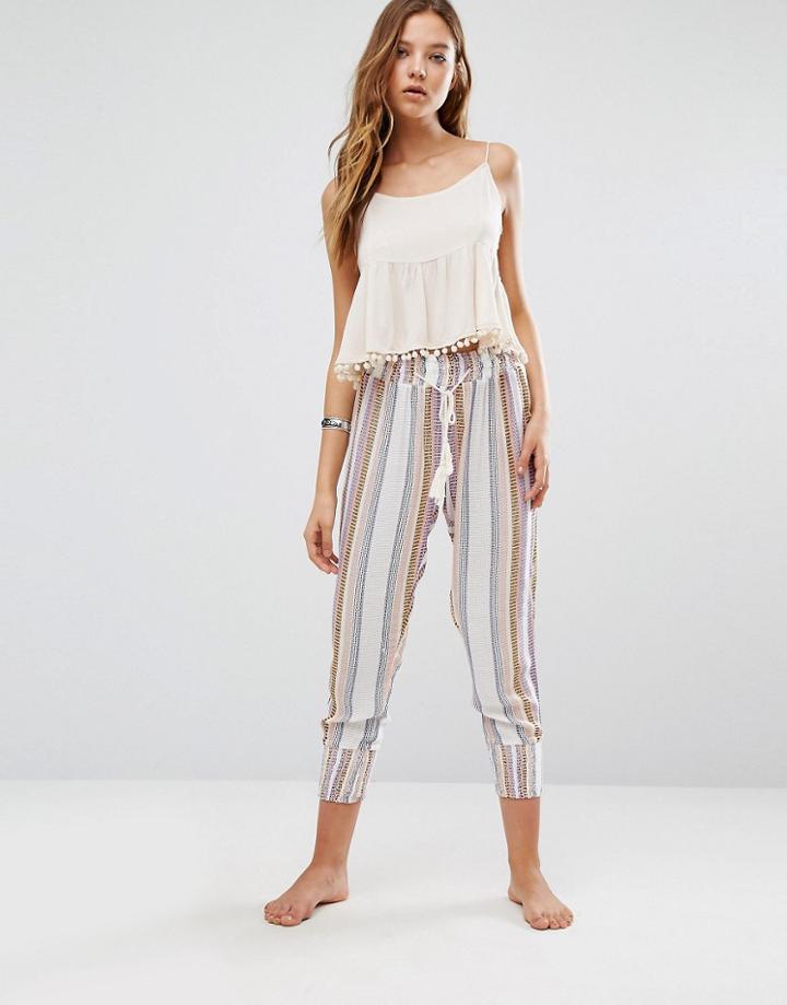 Surf Gypsy Woven Stripe Beach Pant - Multi