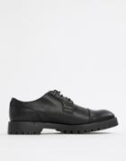 Truffle Collection Lace Up Shoe With Zip Detail In Black - Black