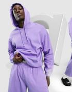Asos Design Set Oversized Hoodie In Purple