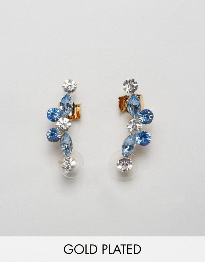 Johnny Loves Rosie Bria Blue Ear Cuffs - Blue