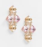 Designb London Earrings With Jewel And Chain Mix-gold
