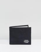 Element Dogma Embossed Logo Leather Wallet In Black With Coin Pocket - Black