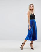Y.a.s Pleated Skirt - Blue