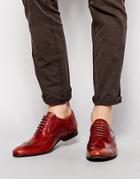 Base London Cane Patent Leather Brogues - Brown