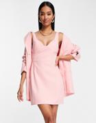 Extro & Vert Structured Body-conscious Dress In Bubblegum Pink