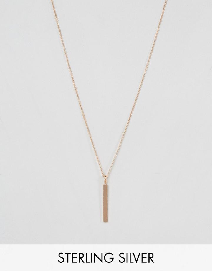 Pieces & Julie Sandlau Rose Gold Plated Juna Minimal Pendant Necklace