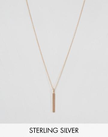 Pieces & Julie Sandlau Rose Gold Plated Juna Minimal Pendant Necklace