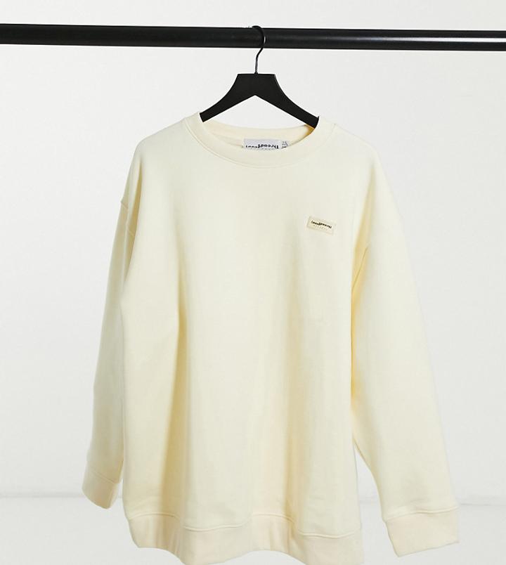 Loose Threads Plus Ultimate Relaxed Lounge Sweatshirt With Chest Logo-neutral