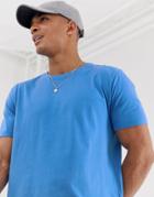 Asos Design Relaxed T-shirt With Crew Neck In Blue - Blue