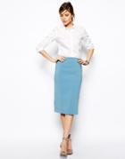 Asos Pencil Skirt With Seam Detail