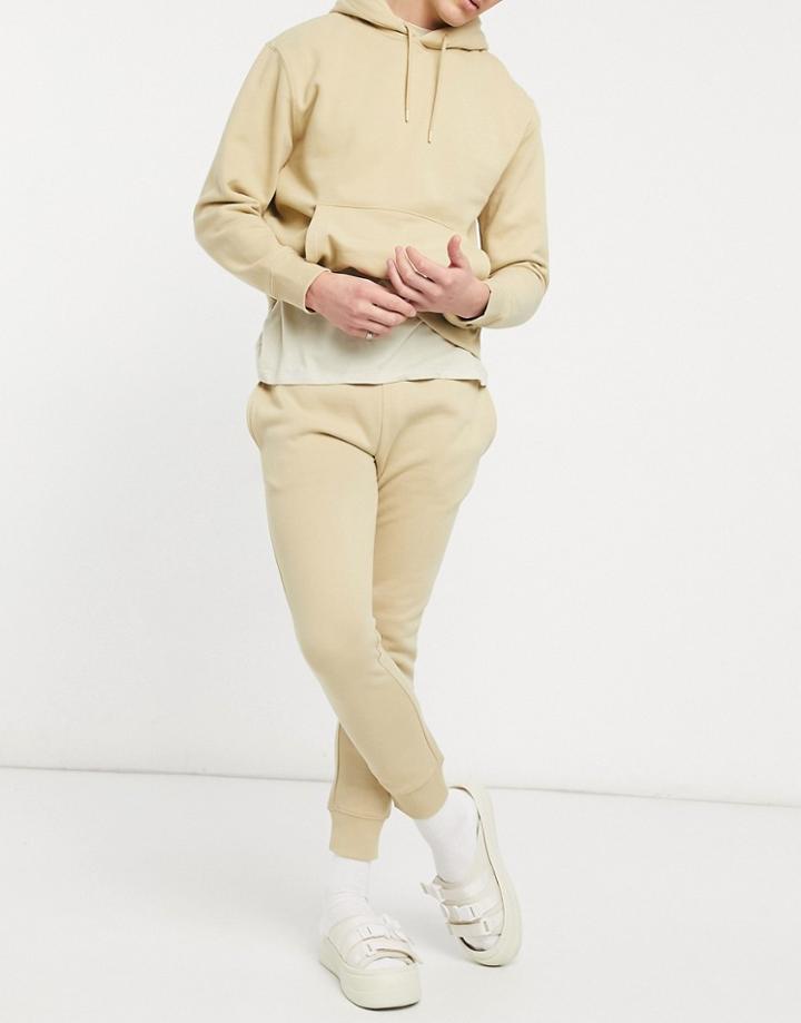 Topman Sweatpants In Stone - Part Of A Set-neutral