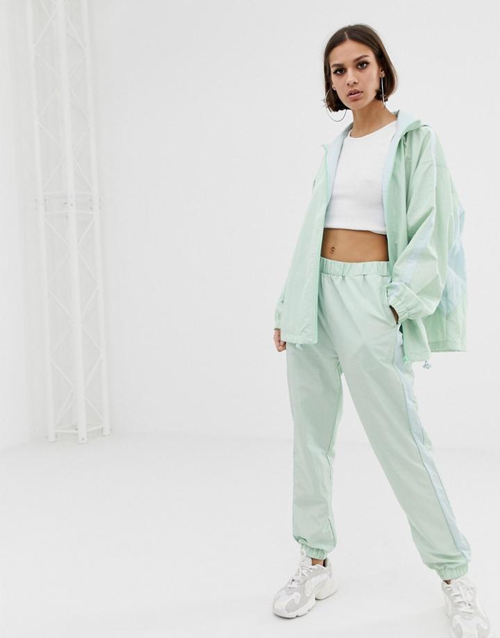 Asos Design Woven Track Pant - Blue