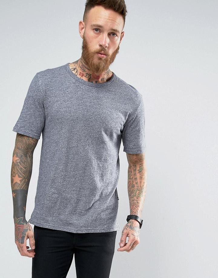 Minimum T-shirt In Slub Cotton In Navy - Navy