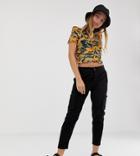 Noisy May Petite Utility Pants - Black