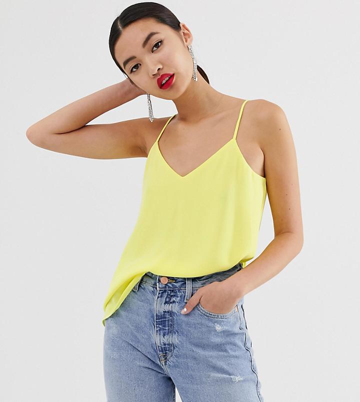 River Island Cami Top In Yellow - Yellow