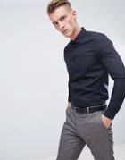 Burton Menswear Skinny Fit Shirt In Black - Black