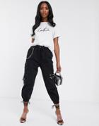 The Couture Club Cargo Pant In Black