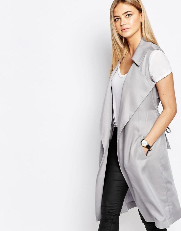 Oasis Sleeveless Jacket - Gray