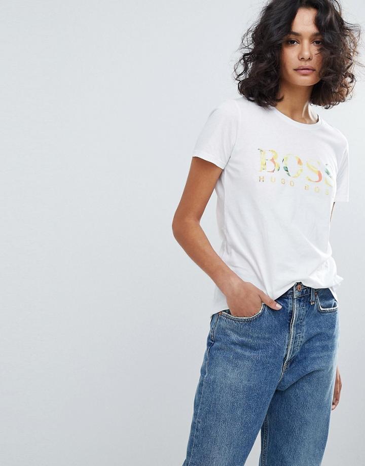 Boss Casual Logo T-shirt - White