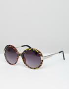 Jeepers Peepers Tort Frame Oversized Sunglasses - Brown