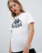 Kappa Relaxed T-shirt With Front Logo - White