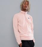 The North Face Exclusive To Asos 100 Glacier 1/4 Zip Fleece In Pink - Pink