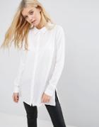 Jdy Beth Longline Shirt - White
