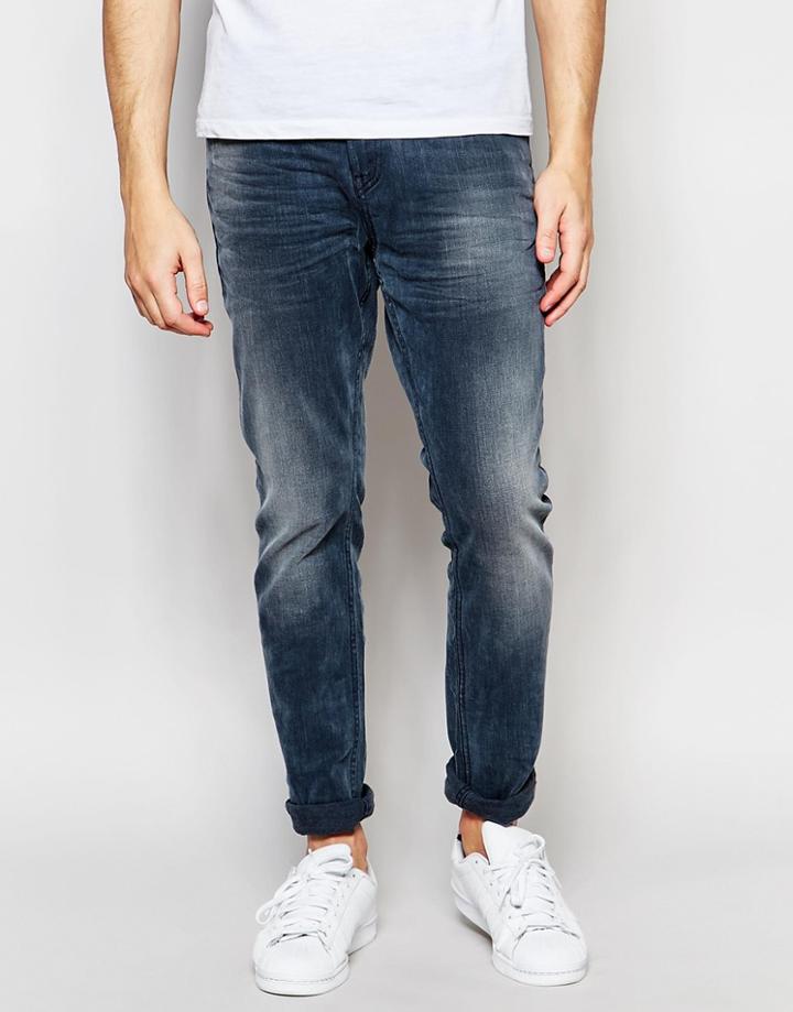 Scotch & Soda Skinny Jeans In Gray Wash - Concr