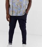 Asos Design Plus Super Skinny Jeans In Indigo - Blue