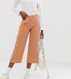 Weekday Denim Wide Leg Jeans In Tangerine Two-piece-orange