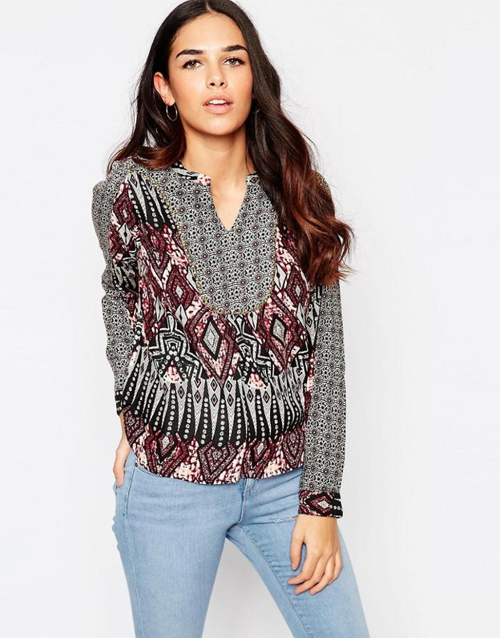 Vero Moda Maffi May Boho Print Top - Multi