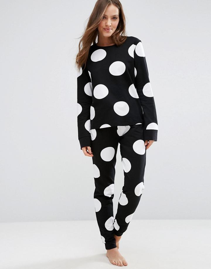 Asos Lounge Giant Spot Jogger - Multi