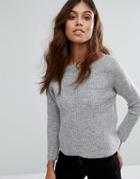Only Yui Knit Sweater - Gray